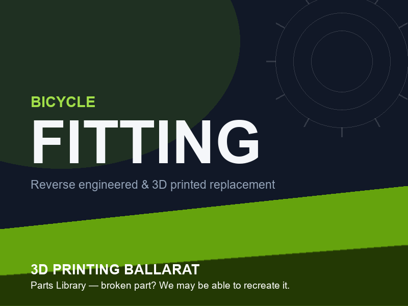 3D printed replacement fitting parts — bicycle category placeholder