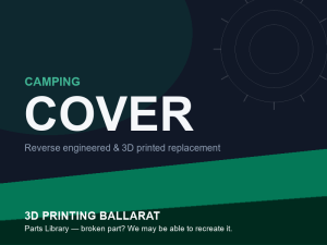 3D printed replacement cover parts — camping category placeholder