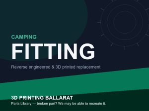 3D printed replacement fitting parts — camping category placeholder