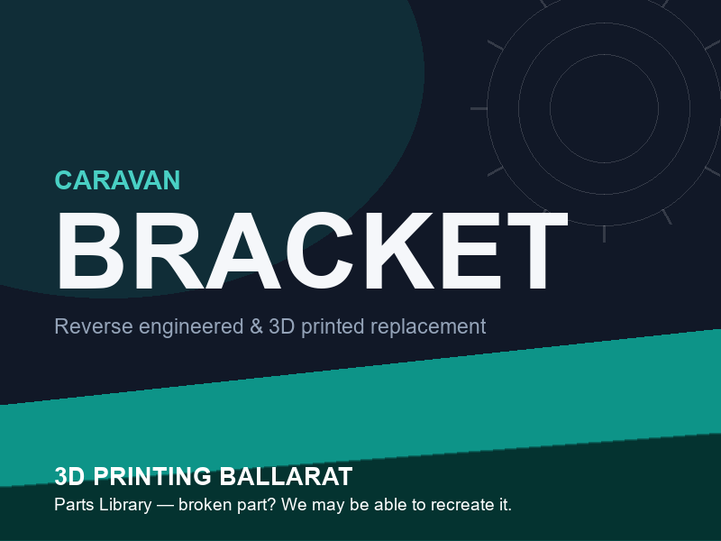 3D printed replacement bracket parts — caravan category placeholder