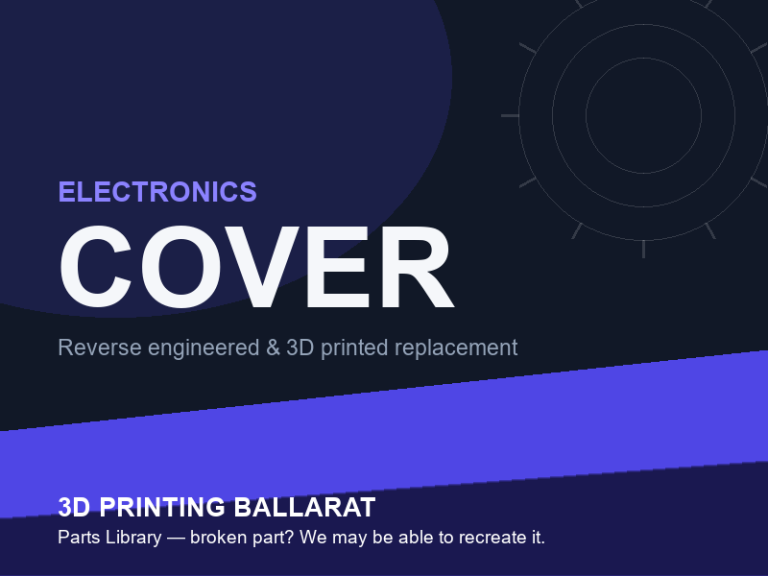 3D printed replacement cover parts — electronics category placeholder