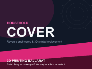 3D printed replacement cover parts — household category placeholder