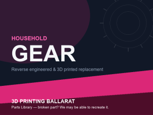 3D printed replacement gear parts — household category placeholder