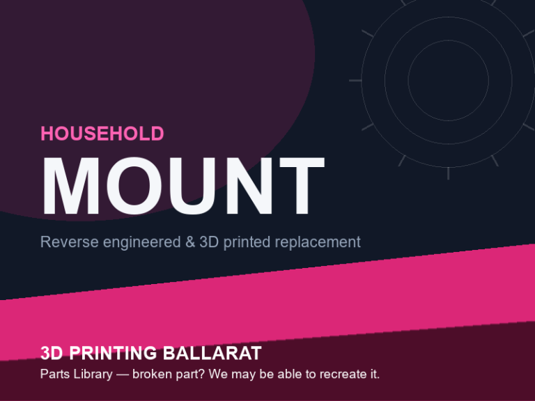 3D printed replacement mount parts — household category placeholder