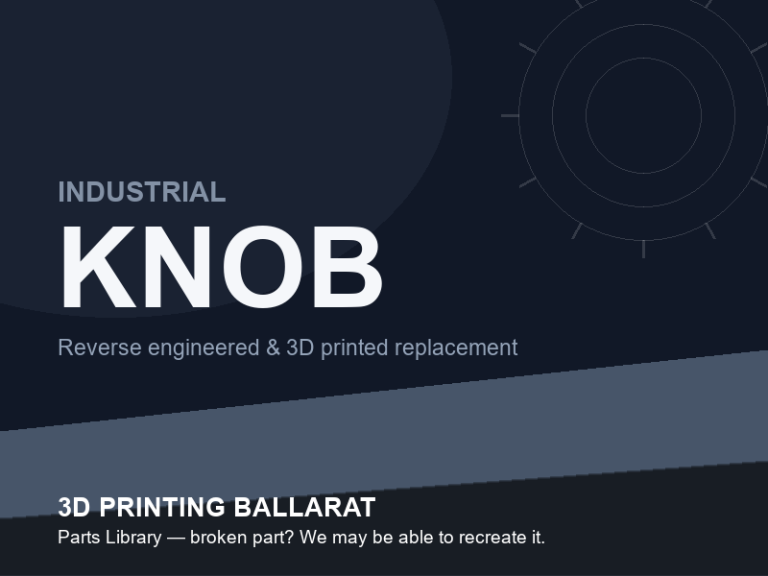 3D printed replacement knob parts — industrial category placeholder