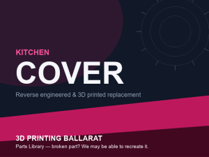 3D printed replacement cover parts — kitchen category placeholder