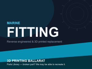 3D printed replacement fitting parts — marine category placeholder