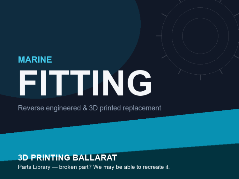 3D printed replacement fitting parts — marine category placeholder