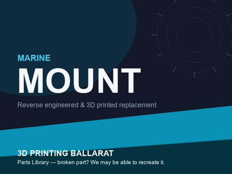 3D printed replacement mount parts — marine category placeholder