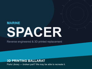 3D printed replacement spacer parts — marine category placeholder