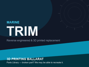 3D printed replacement trim parts — marine category placeholder