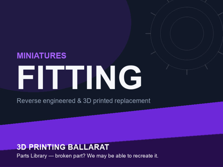 3D printed replacement fitting parts — miniatures category placeholder