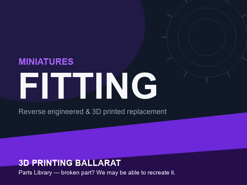 3D printed replacement fitting parts — miniatures category placeholder