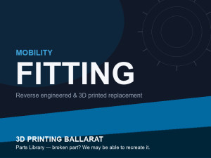 3D printed replacement fitting parts — mobility category placeholder