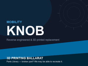 3D printed replacement knob parts — mobility category placeholder