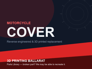 3D printed replacement cover parts — motorcycle category placeholder