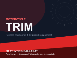 3D printed replacement trim parts — motorcycle category placeholder
