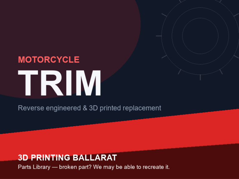 3D printed replacement trim parts — motorcycle category placeholder