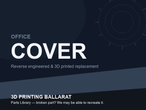 3D printed replacement cover parts — office category placeholder