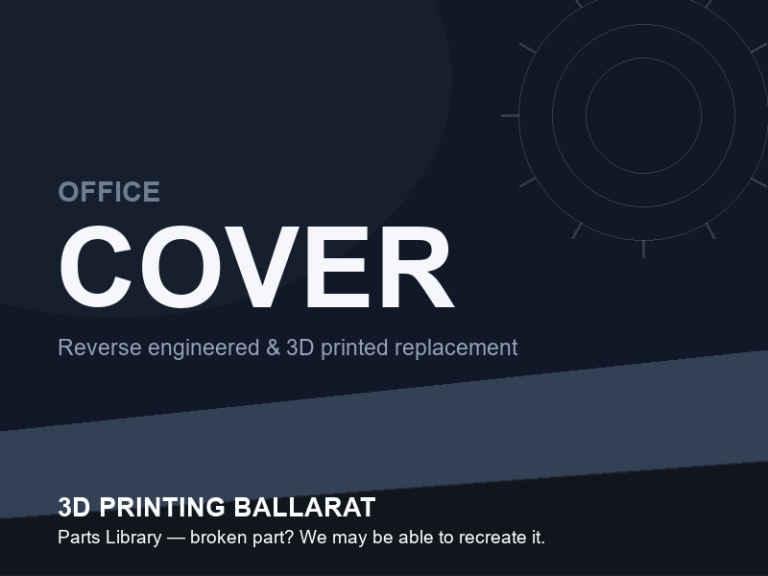 3D printed replacement cover parts — office category placeholder