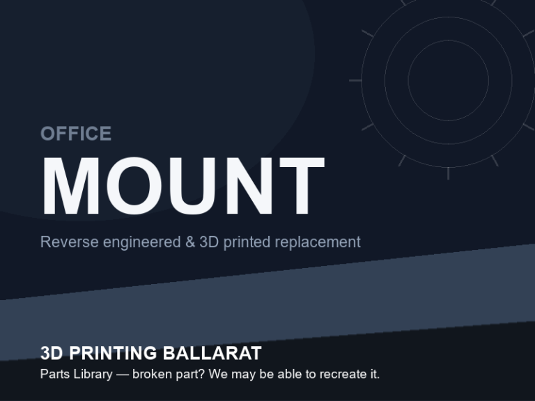 3D printed replacement mount parts — office category placeholder