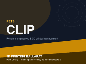 3D printed replacement clip parts — pets category placeholder