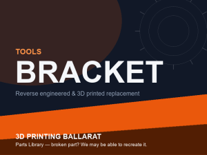3D printed replacement bracket parts — tools category placeholder