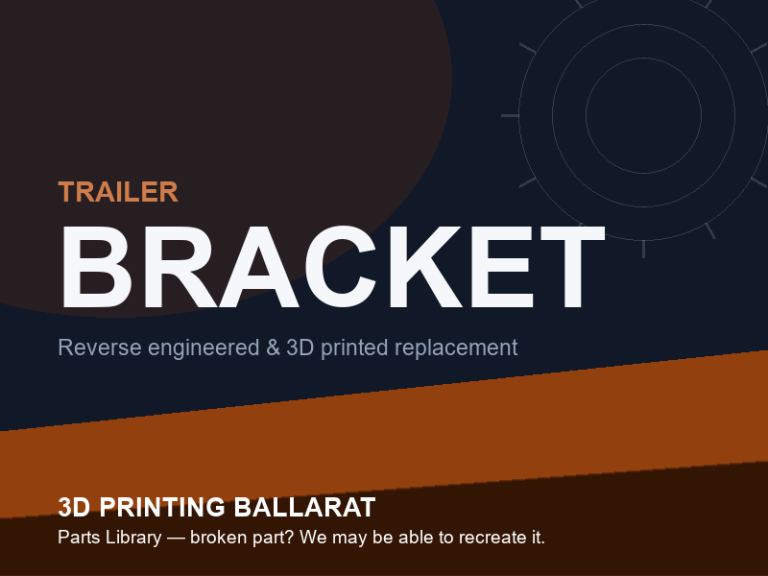 3D printed replacement bracket parts — trailer category placeholder