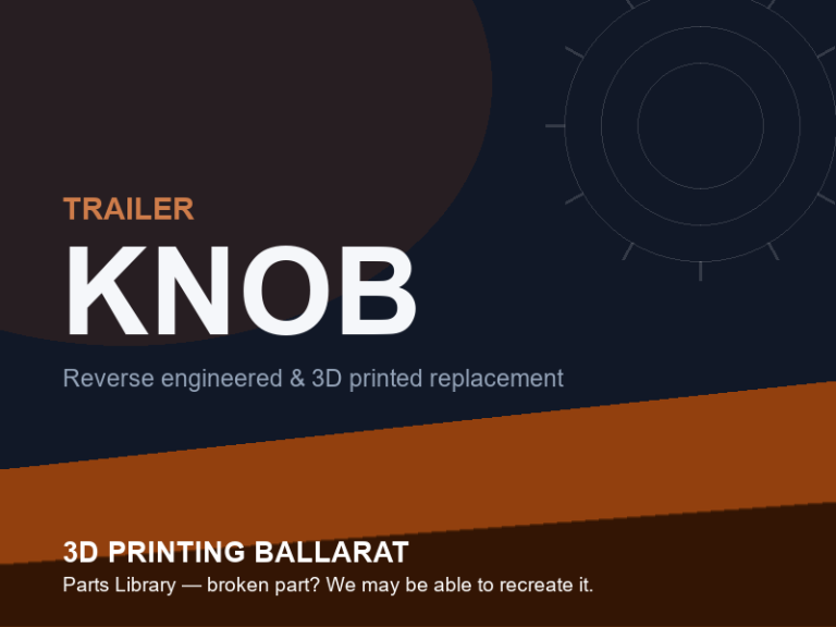 3D printed replacement knob parts — trailer category placeholder